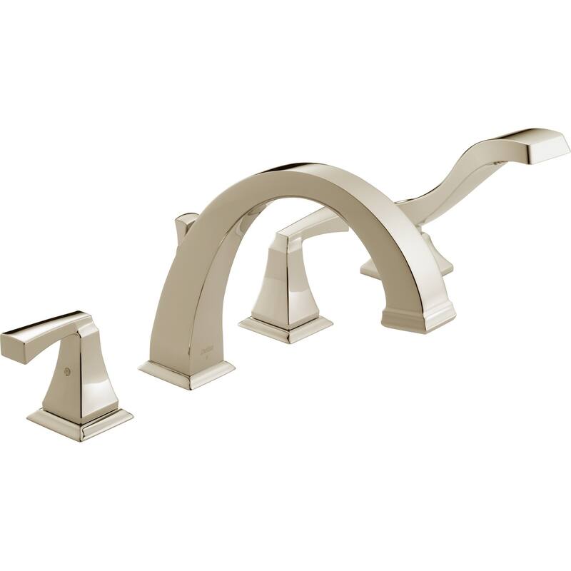 Delta Dryden Deck Mounted Roman Tub Filler Trim with Lever Handles -