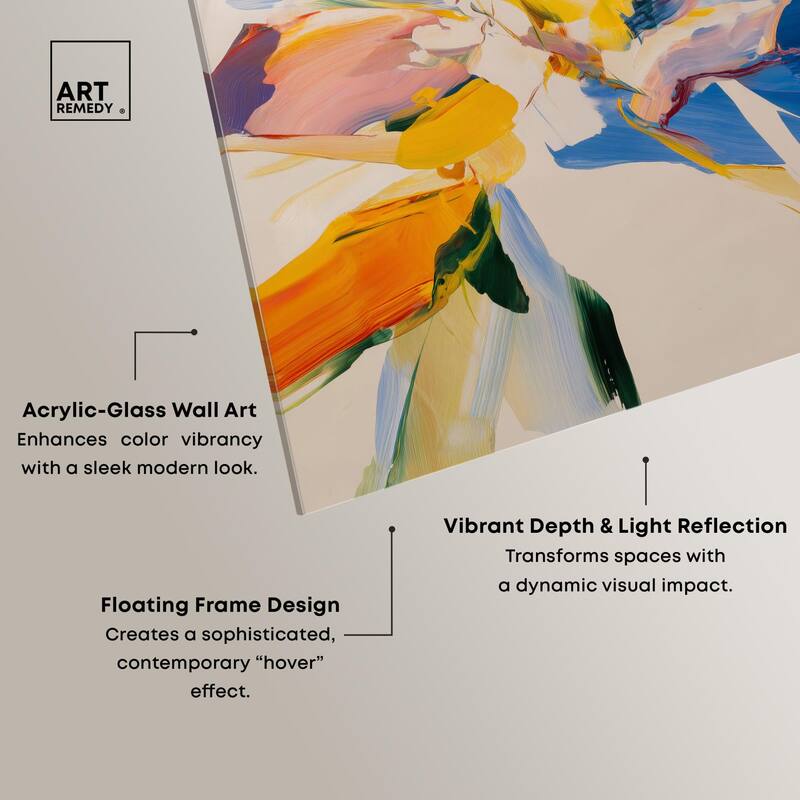 Flippant Bloom I Acrylic by Art Remedy, Ready to Hang