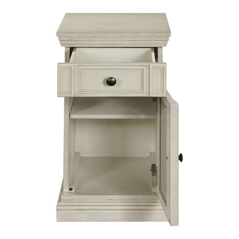 Chair Side Table with Power