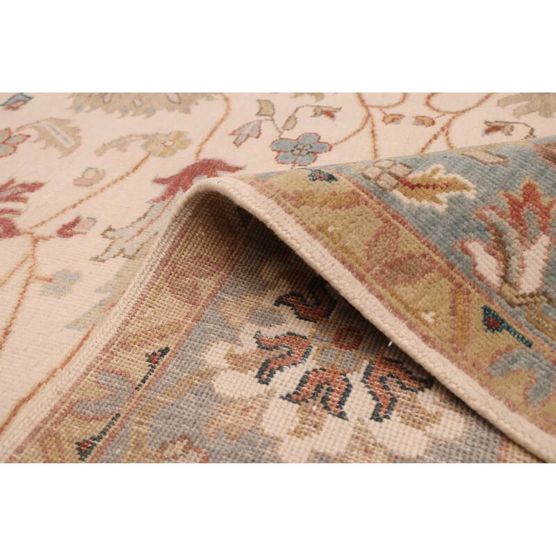 ECARPETGALLERY Hand-knotted Jules Serapi Ivory Wool Rug - 7'11 x 9'11