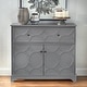 preview thumbnail 3 of 19, Simple Living Dawson Circle Front Cabinet Charcoal Grey