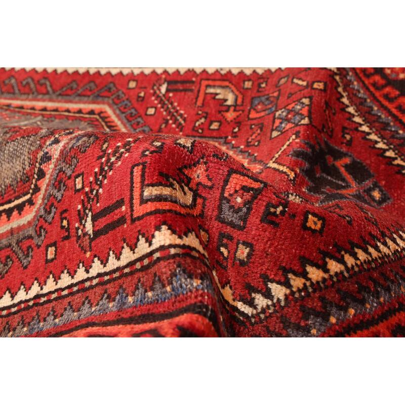 ECARPETGALLERY Hand-knotted Andelz Red Wool Rug - 4'5 x 7'5