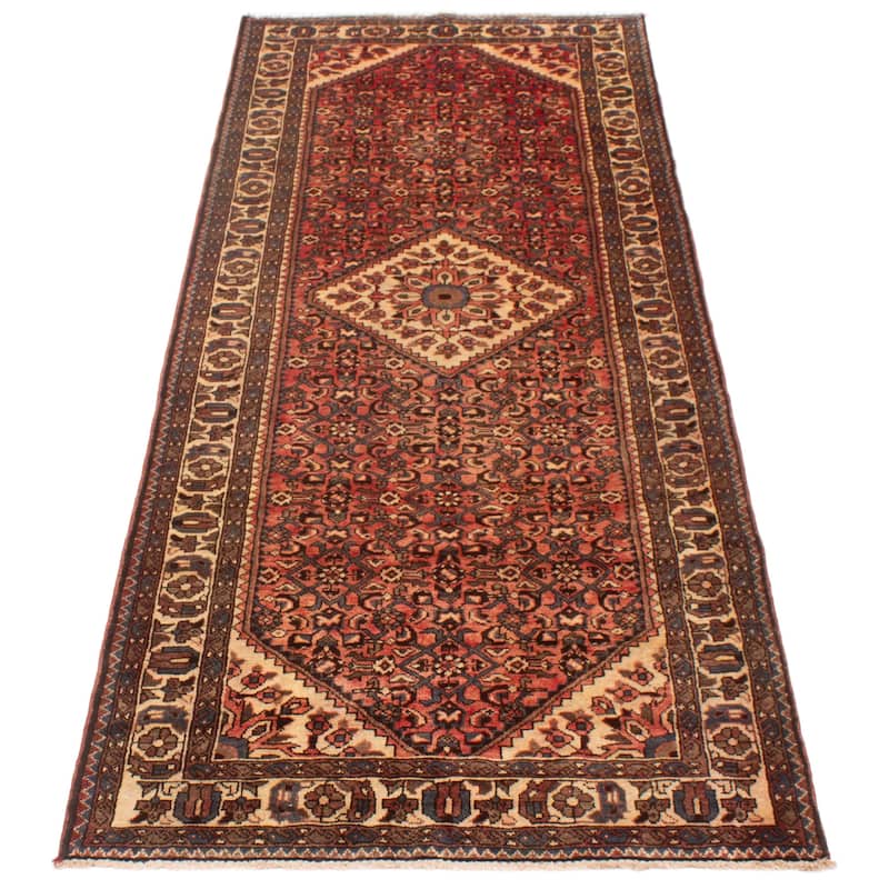 ECARPETGALLERY Hand-knotted Andelz Red Wool Rug - 3'11 x 10'3