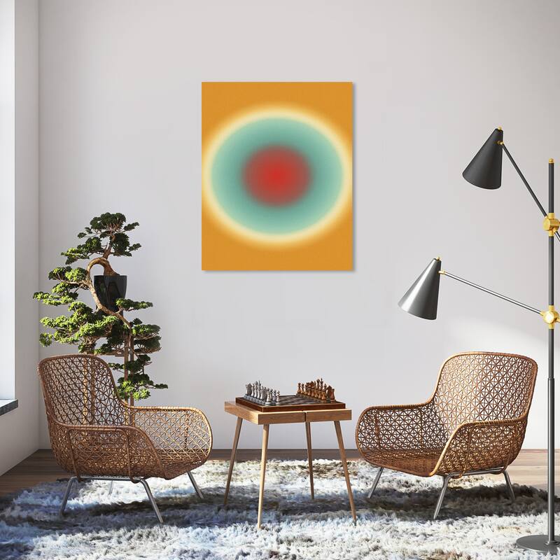 Wynwood Studio Canvas Abstract Sunny Iris Red Modern & Contemporary Wall Art Canvas Print - 30 x 36