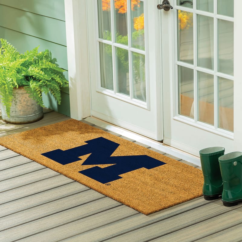 University Of Michigan Full Color Indoor/Outdoor Coir Mat - 60" x 24"