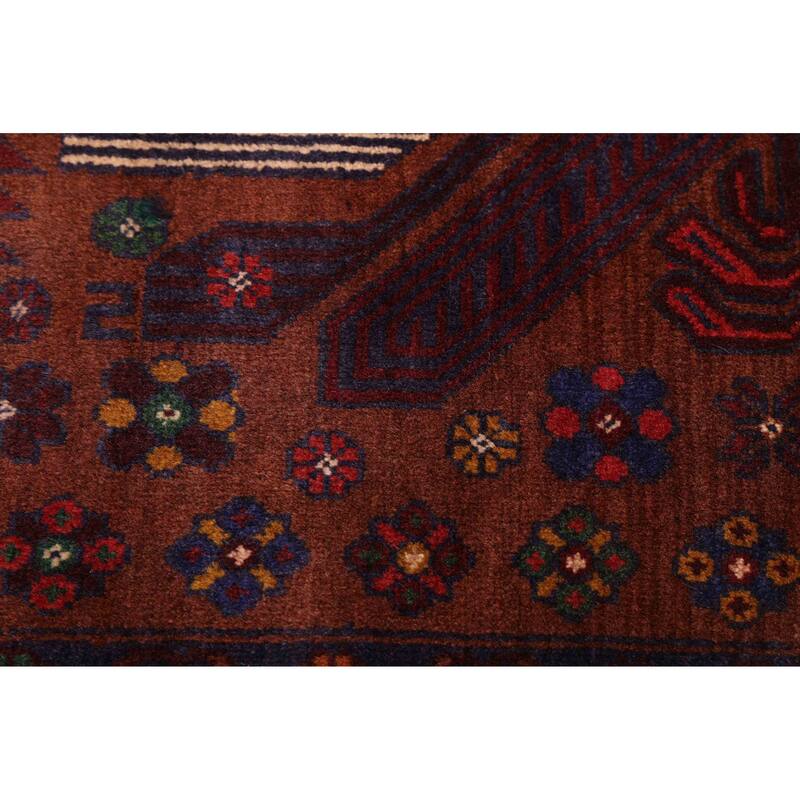 ECARPETGALLERY Hand-knotted Teimani Brown Wool Rug - 3'9 x 6'6