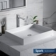 preview thumbnail 2 of 7, Karran Sternhagen SQS500 Quartz 23-5/8 inch x 17-3/4 inch Rectangular Bathroom Vessel Sink