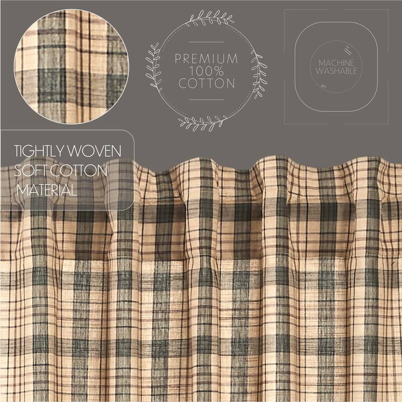 Cider Mill Plaid Swag Set of 2 36x36x16
