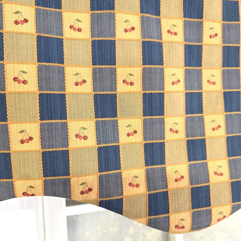 RLF Home Cherry Squares Regal Valance