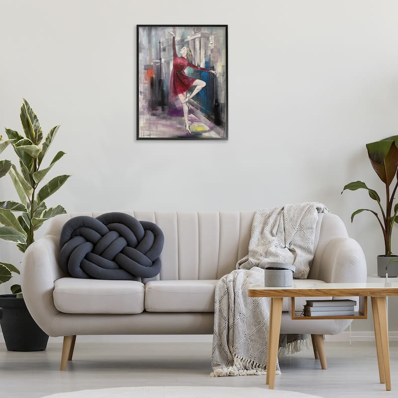 Stupell Ballet on City Street Framed Giclee Art Design By Lucille Lee