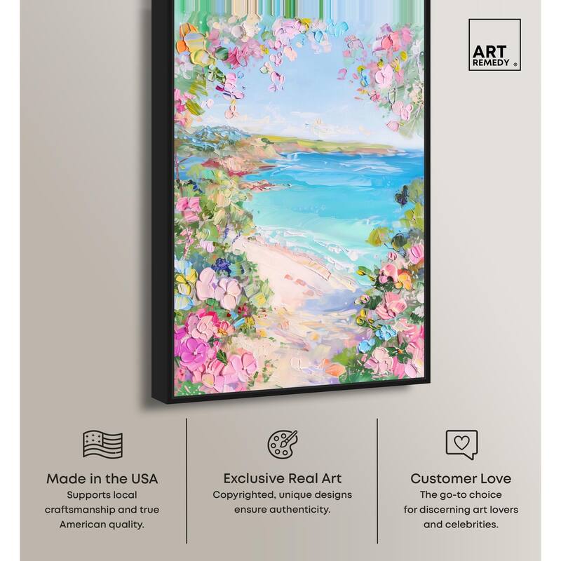Hillside Harbor View II Canvas by Art Remedy