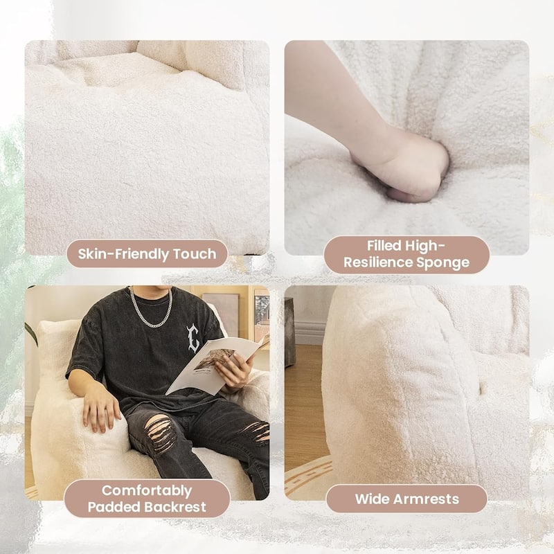 Bean Bag Sofa with Tufted Soft Stuffed Filling Bed Bath & Beyond