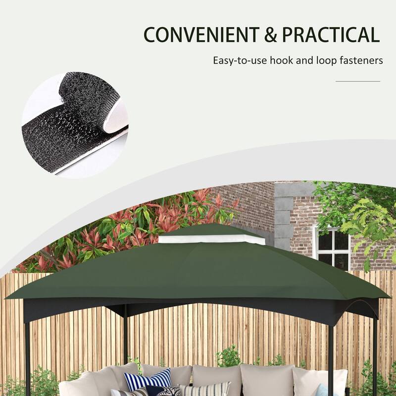 Outsunny Canopy Replacement for 9.8' x 12' 84C-210 Series Gazebo