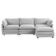 preview thumbnail 81 of 153, Corduroy Sectional Sofa with Removable Ottomans & Ultra-soft Cushions for Living Room & Bedroom