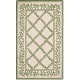 preview thumbnail 78 of 105, SAFAVIEH Handmade Chelsea Kimber Trellis French Country Wool Rug 2'9" x 4'9" - Ivory/Light Green - Rectangle