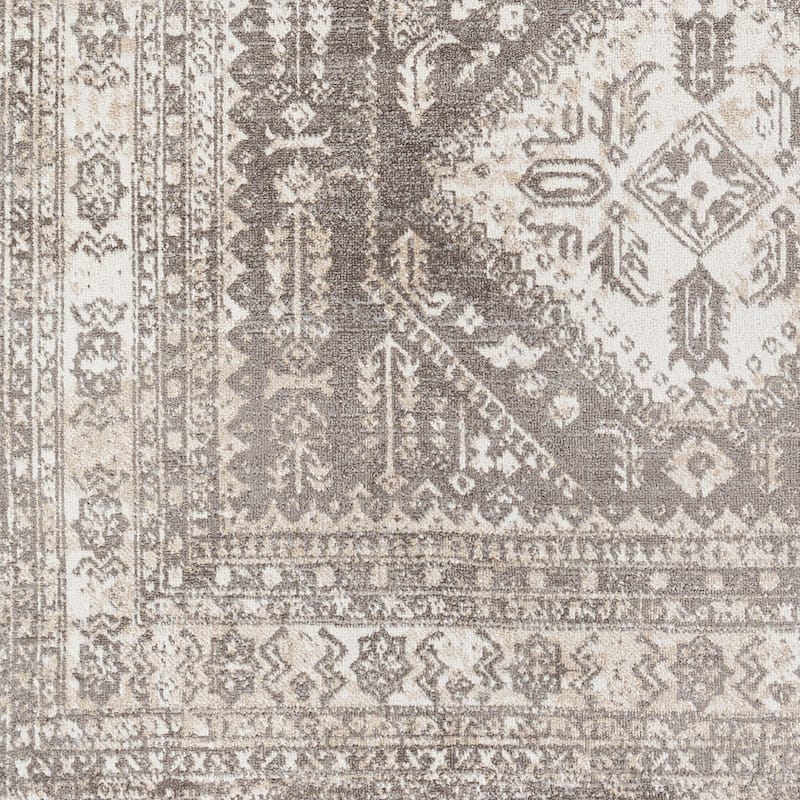 Livabliss Ambridge Machine Washable Traditional Diamond Area Rug