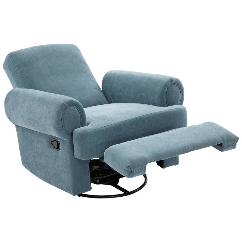 Manual Recliner Sofa Swivel Recliner Rocker Chair with Adjustable Backrest for Living Room, Bedroom, or Nursery
