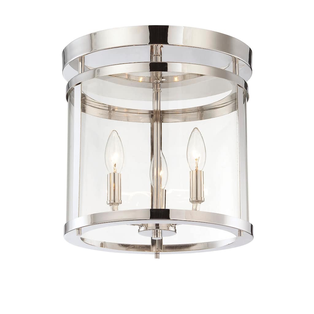Savoy House Penrose 3 Light 13" Wide Semi-Flush Ceiling Fixture