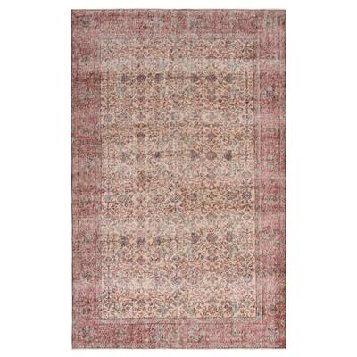 ECARPETGALLERY Hand-knotted Melis Vintage Beige Wool Rug - 5'8 x 8'10