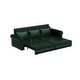 preview thumbnail 4 of 36, 93.7" Chesterfield Faux Leather Multi-Functional Sofa Bed, 3-in-1 Convertible King Pull Out Sleeper Sofa with Nailhead Trim