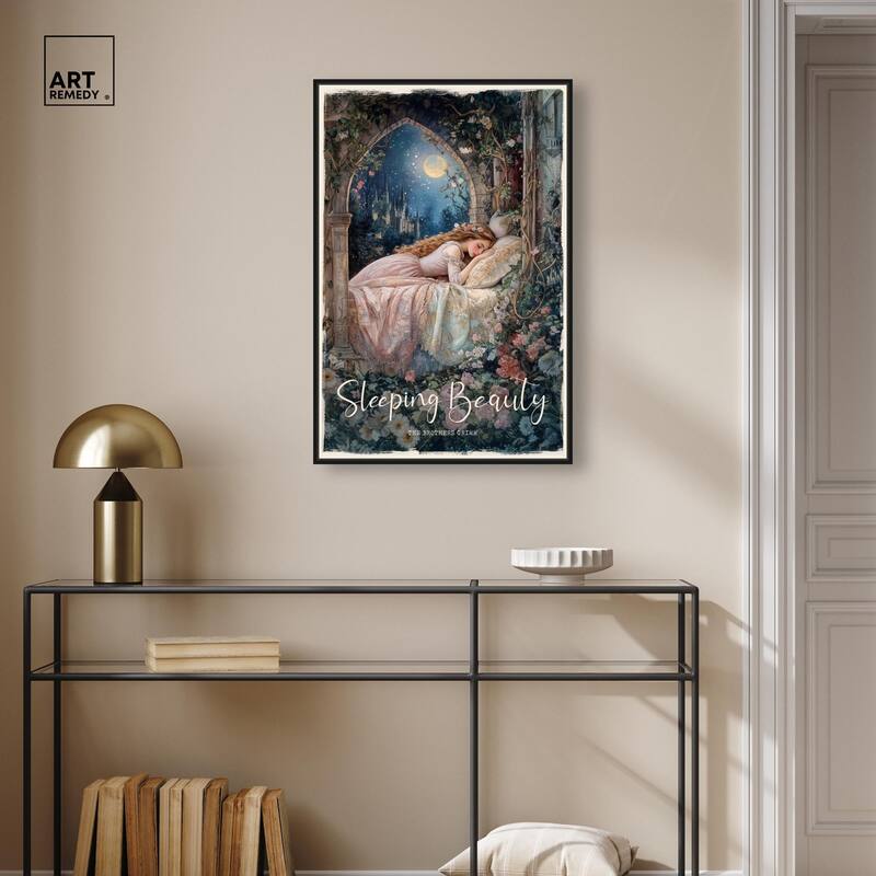 Classic Sleeping Beauty Canvas by Art Remedy