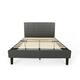 Agnew Queen-size Upholstered Platform Bed by Christopher Knight Home
