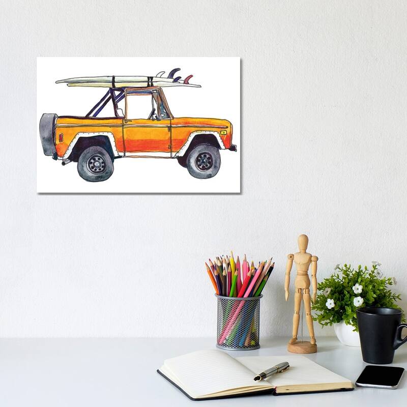 iCanvas "Surf Car XIII" by Paul Mccreery Canvas Print - 8x12x0.75