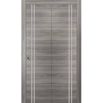 Bi-fold Doors 36 x 80 Planum 0310 Ginger Ash with Sturdy Tracks
