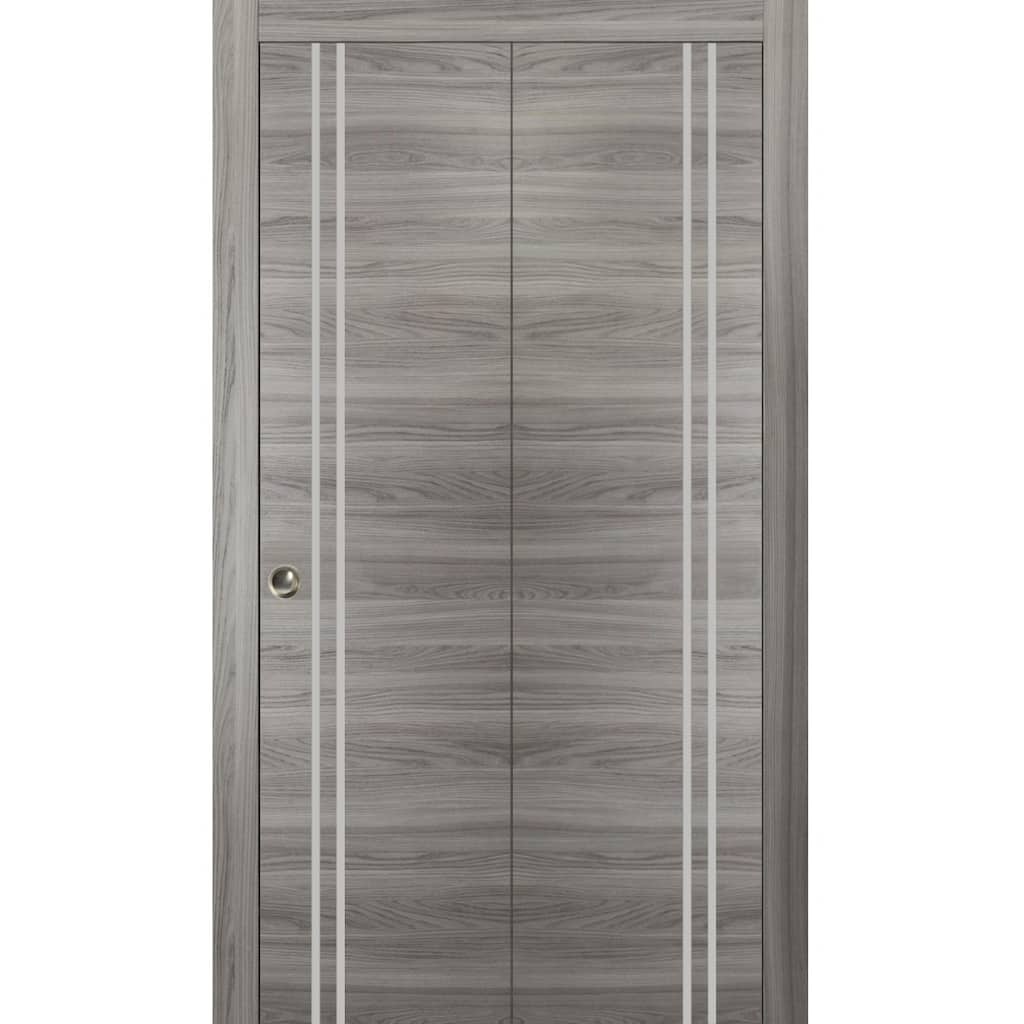 Bi-fold Doors 36 x 80 Planum 0310 Ginger Ash with Sturdy Tracks