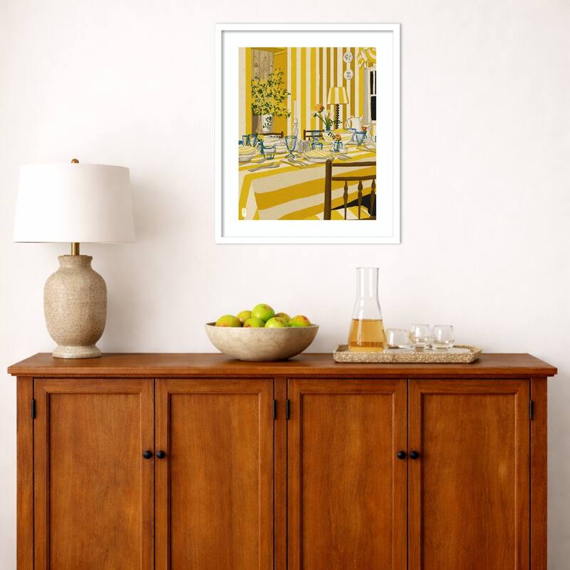 Week 30 Room Portrait by Dianne Nicole Fernando Wood Framed Wall Art Print