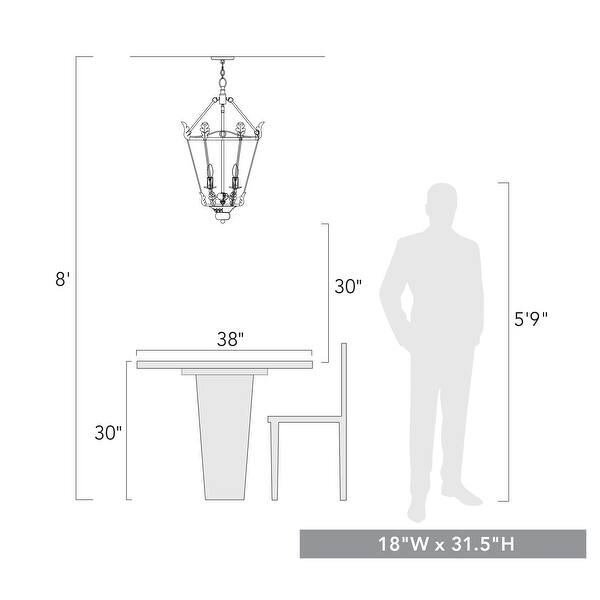 Golden Lighting Matilda 3 Light Pendant