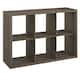 ClosetMaid 6-Cube Decorative Storage Organizer - Graphite Gray