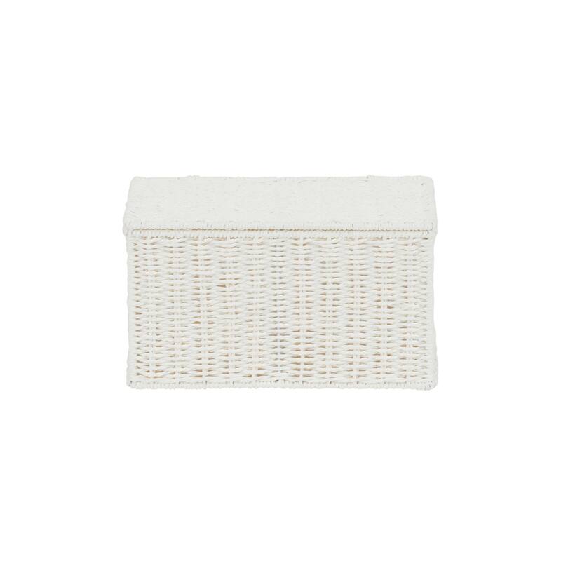 Household Essentials Wicker Basket with Lid