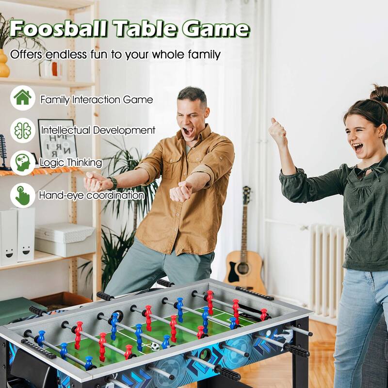 Costway Foosball Table Game Set with 2 Footballs, Smooth Handle, 18 - See Details