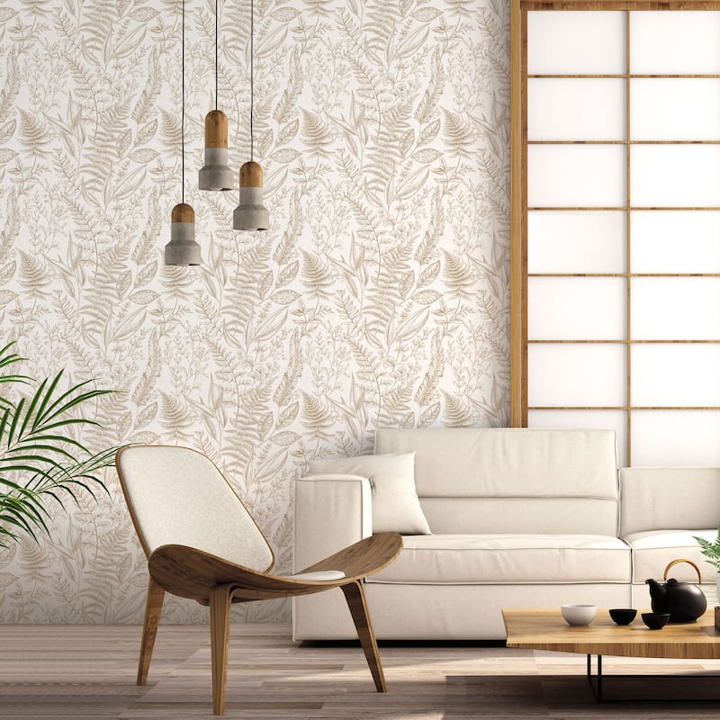 Galerie Wallcoverings Into The Wild Botanical Leaf Non-woven Matte Wallpaper Roll