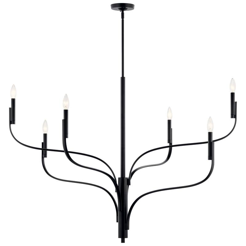Kichler Lighting Livadia Candle Chandelier - 47.25 in - Black