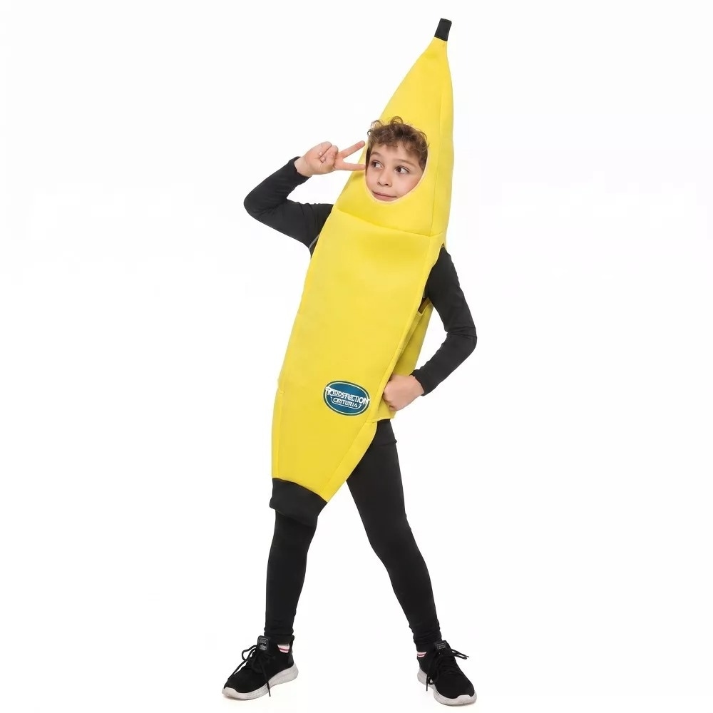 Halloween Banana Costume Kids Tropical Fruit Jumpsuit