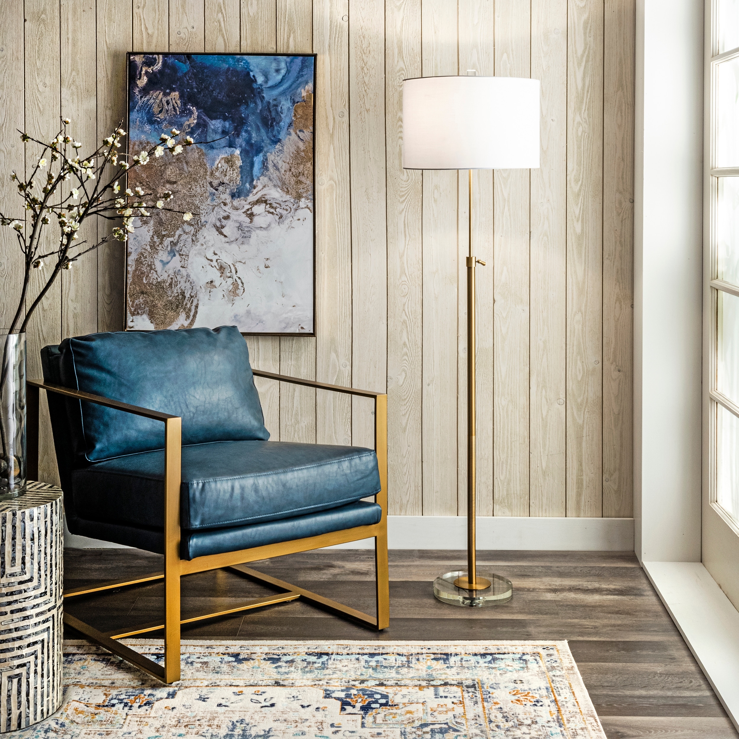 Nuloom Dexter 60" Metal Floor Lamp - 16"W x 16"D x 60"H