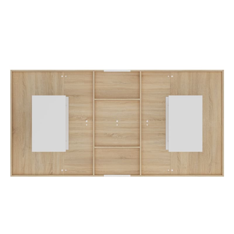 78.7"Versatile Wood Grain Tabletop Dining Table or Office Desk Large