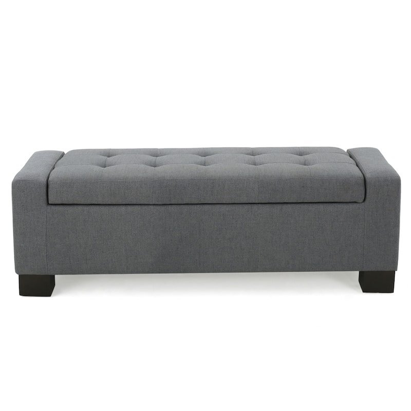 Modern Upholstered Storage Bench for Living Room Entryway