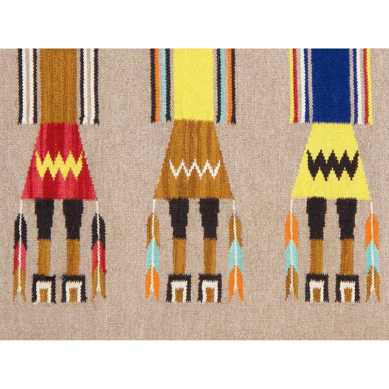 Pasargad Home Tuscany Reversible Wool Mocha Area Rug