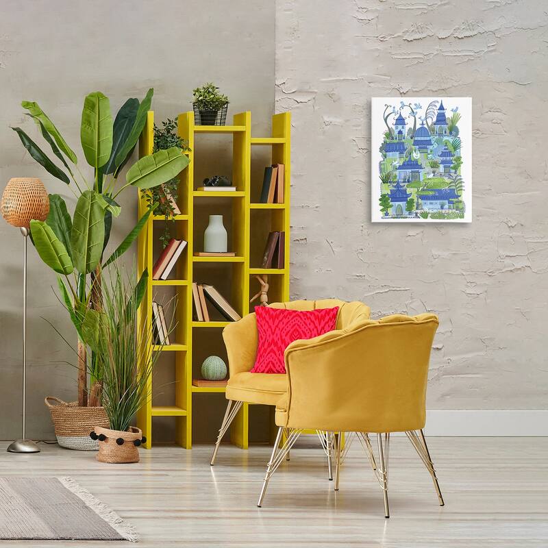 Stupell Charming Village Buildings Canvas Wall Art Design By Kay Widdowson