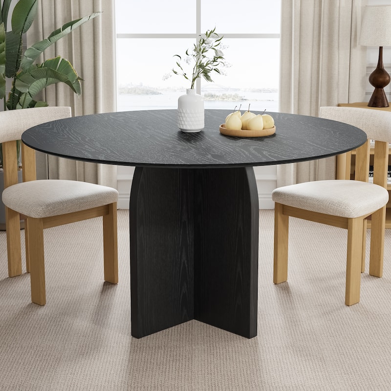Solid Wood Round Dining Table for 4-8 People Nordic style