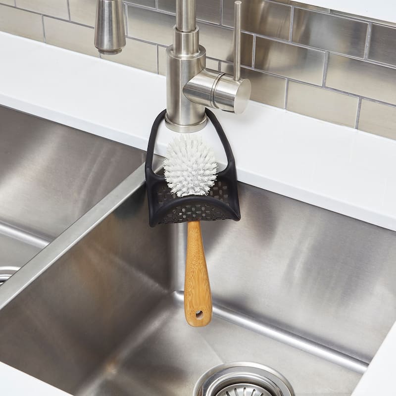 Umbra Sling Caddy Flexible Sink Soap Sponge or Cleaning Brush Holder