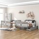 preview thumbnail 4 of 32, Multifunctional Bunk Bed With Storage,Full over Full Bunk Bed with Drawers and Ladder for Bedroom, Guest Room Furniture