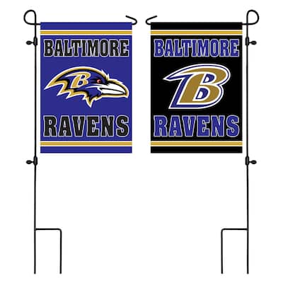 Embossed Suede Flag, Garden Size, Baltimore Ravens