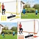 preview thumbnail 3 of 15, 12x6ft Portable Haokelball Soccer Goal with 12 Cones, Agility Ladder, and Carry Bag for Backyard