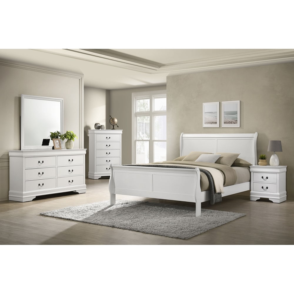 Louis Philippe Bedroom Set White
