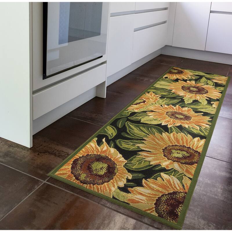 Liora Manne Marina Sunflowers Indoor/Outdoor Rug