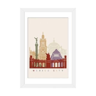 iCanvas "Mexico City Skyline Poster" by Paul Rommer